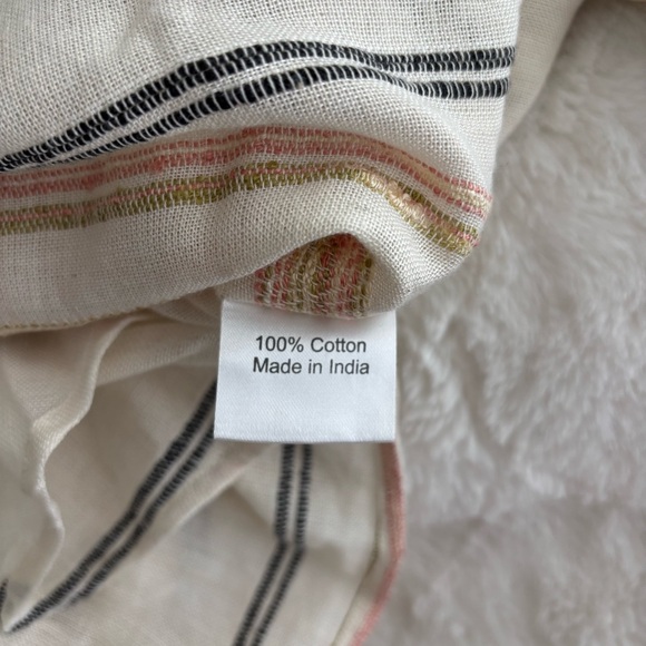 Anthropologie Duet Sequin Embellished Tassel Kaftan Beach Swim Cover Up O/S Boho - Picture 10 of 11